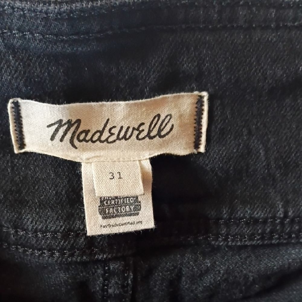 Madewell The Perfect Vintage HibRise Black Ankle Jeans Size 31 - Picture 10 of 12